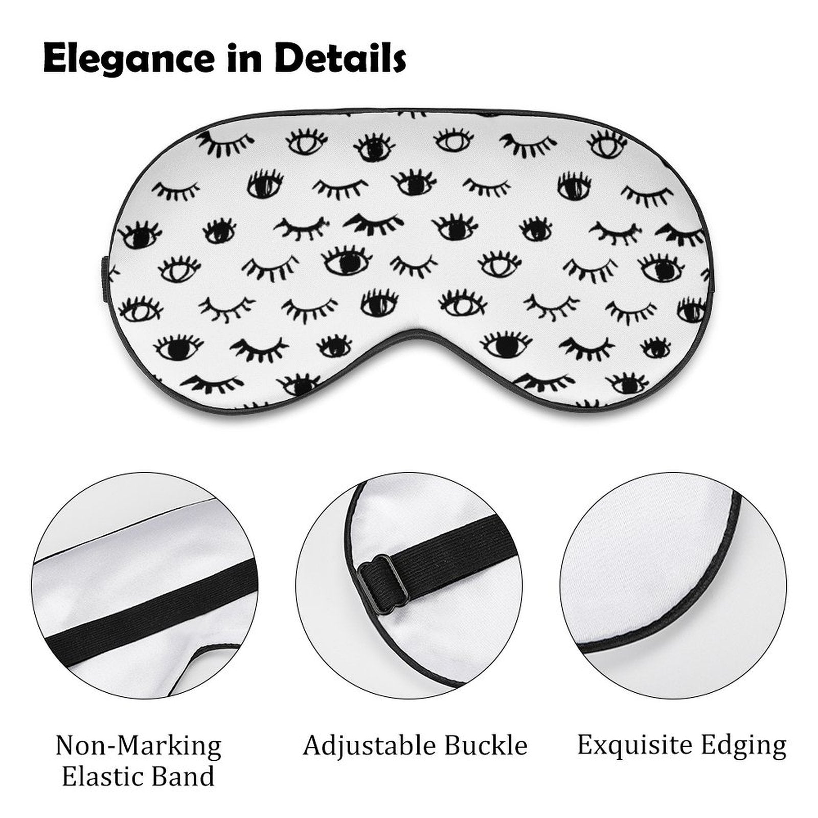 Long Lashes Sleep Mask InterestPrint