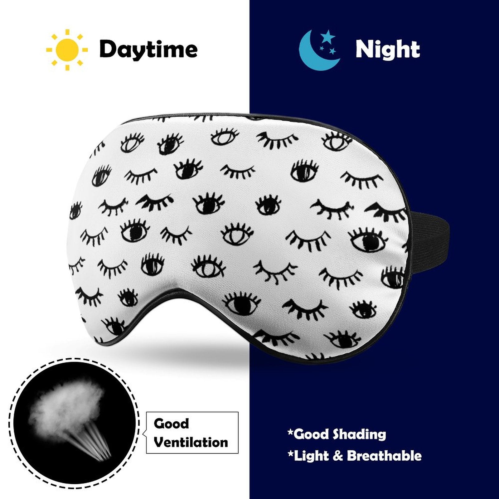 Long Lashes Sleep Mask InterestPrint
