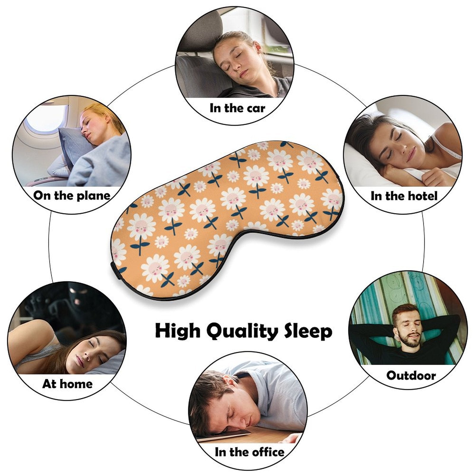 Daisies Sleep Mask InterestPrint