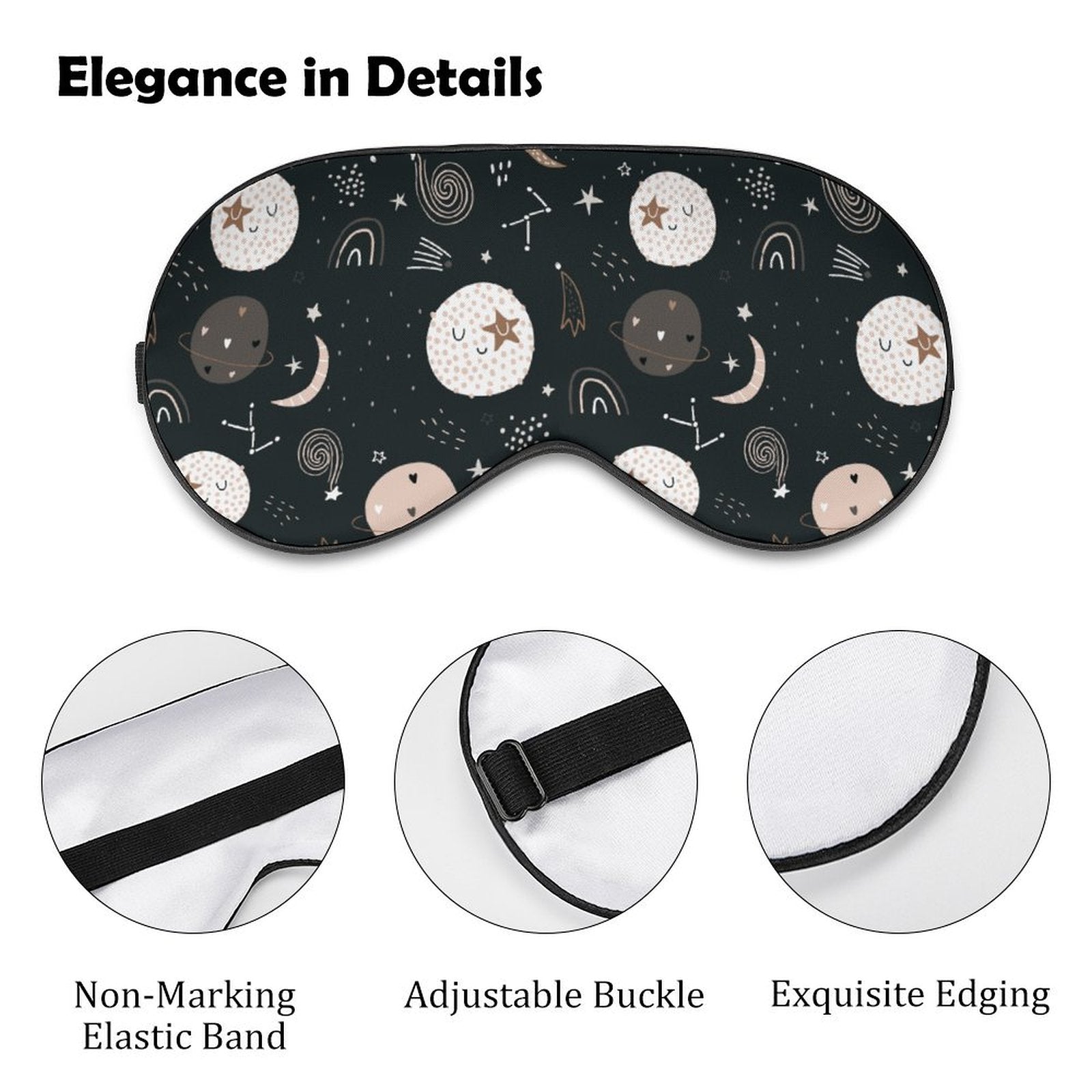 Moons and Planets Sleep Mask InterestPrint