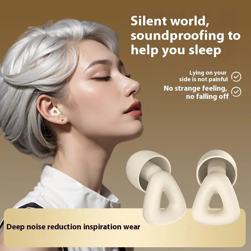 Noise-reduction Ear Plugs Soundproof Silicone Sleep Anti-noise - Sleeping Cutie