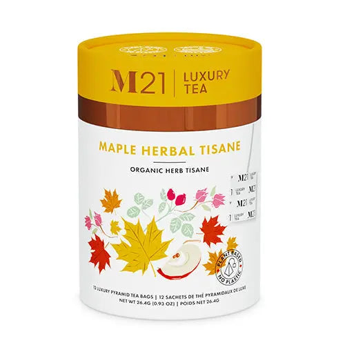 Maple Luxury Herbal Tea - 12ct Luxury Canister DC-Tega Tea