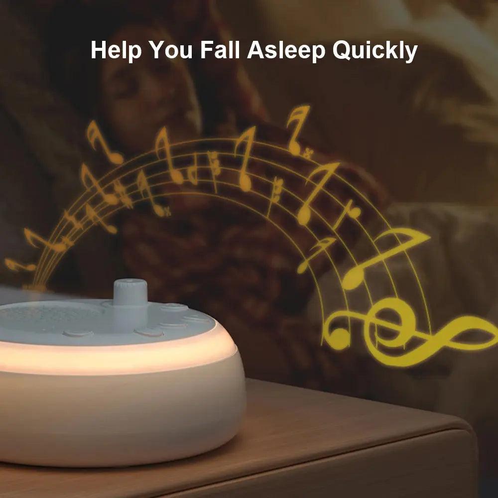 White Noise Machine Mini Baby Sleep Machine 16 Soothing Sounds Maroon Asteria