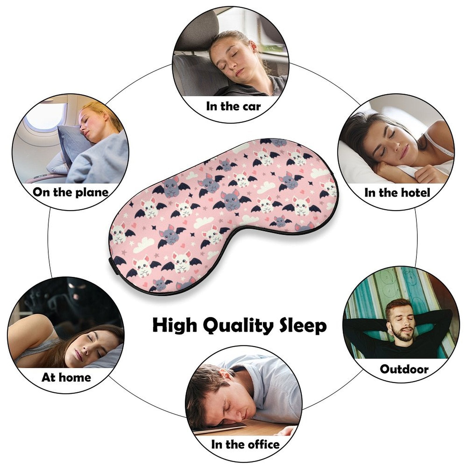 Baby Bats Sleep Mask InterestPrint