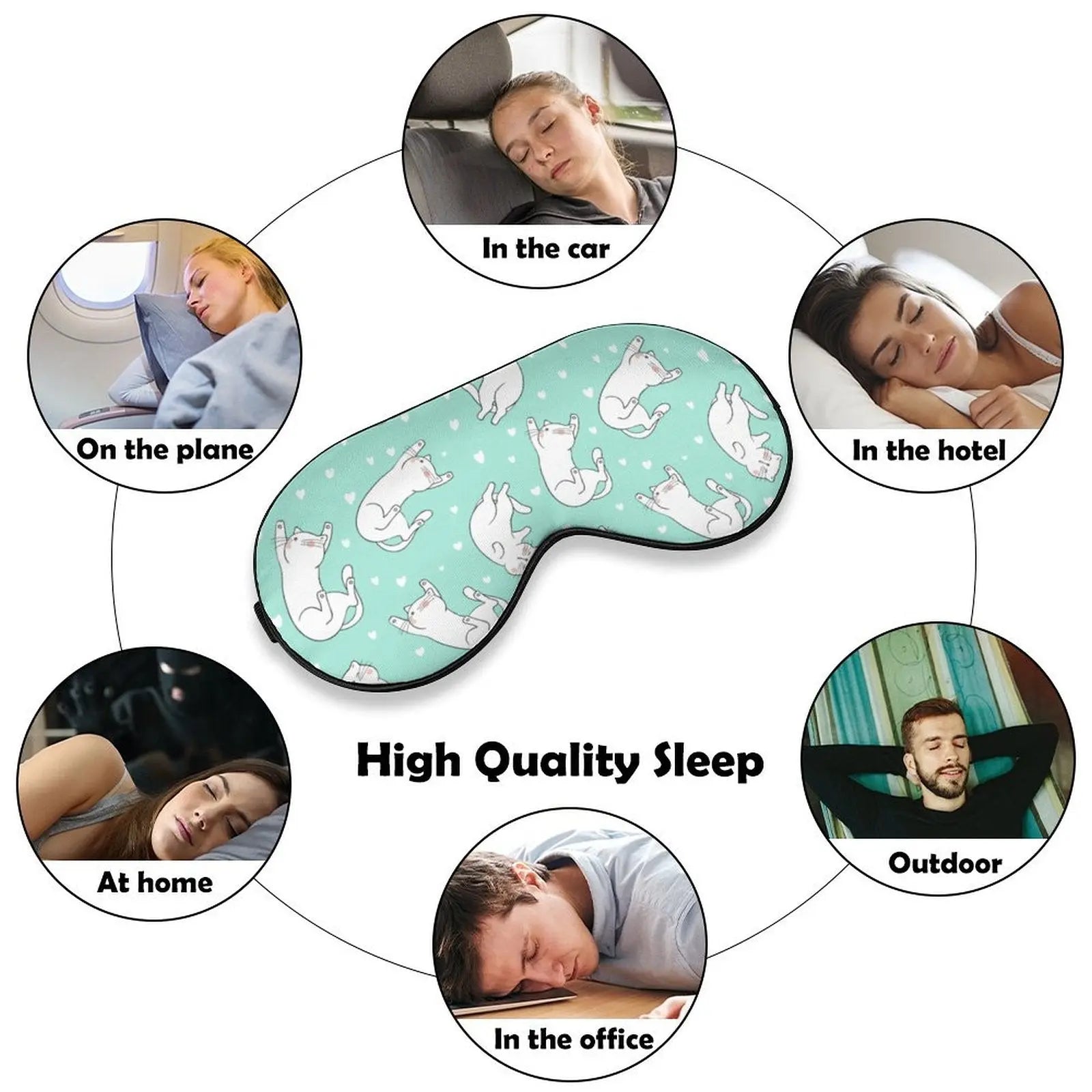 Lazy Kitty Sleeping Mask - Sleeping Cutie